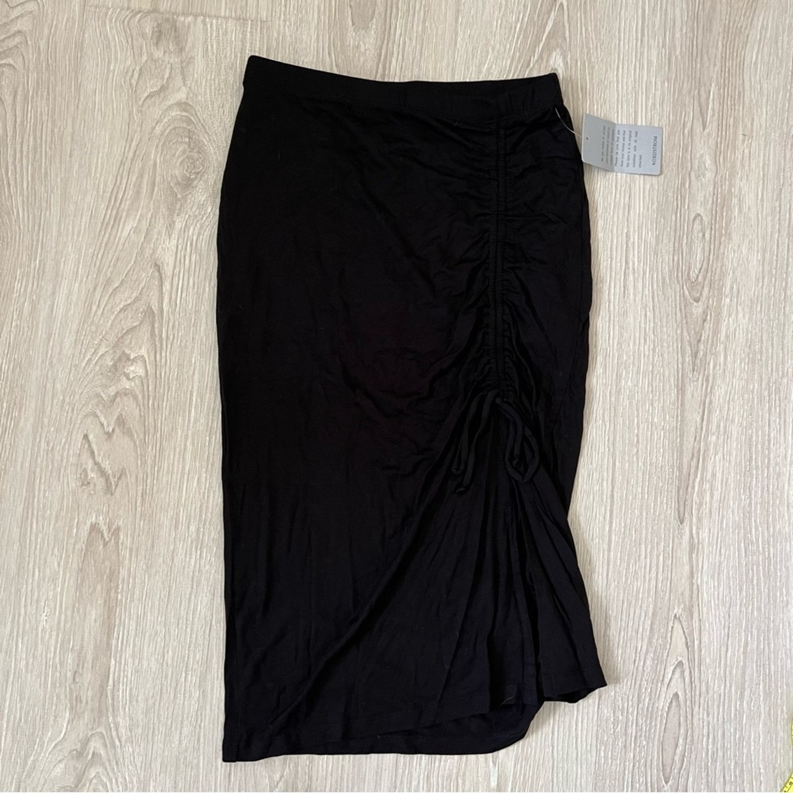 Velvet Torch Los Angeles Ruched Scrunched Side Slit Skirt